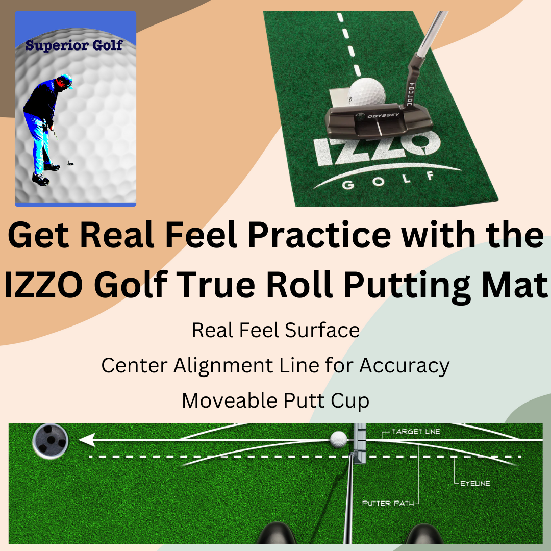 IZZO Golf True Roll Putting Mat