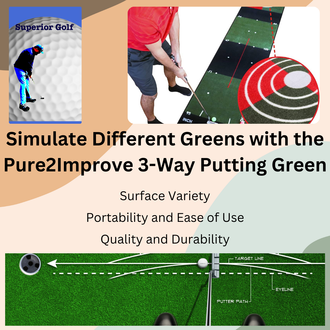 Pure2Improve 3-Way Putting Green