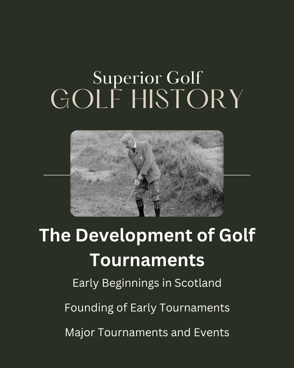 The Development of Golf Tournaments