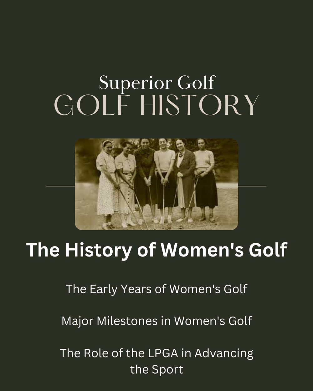 The History of Women's Golf