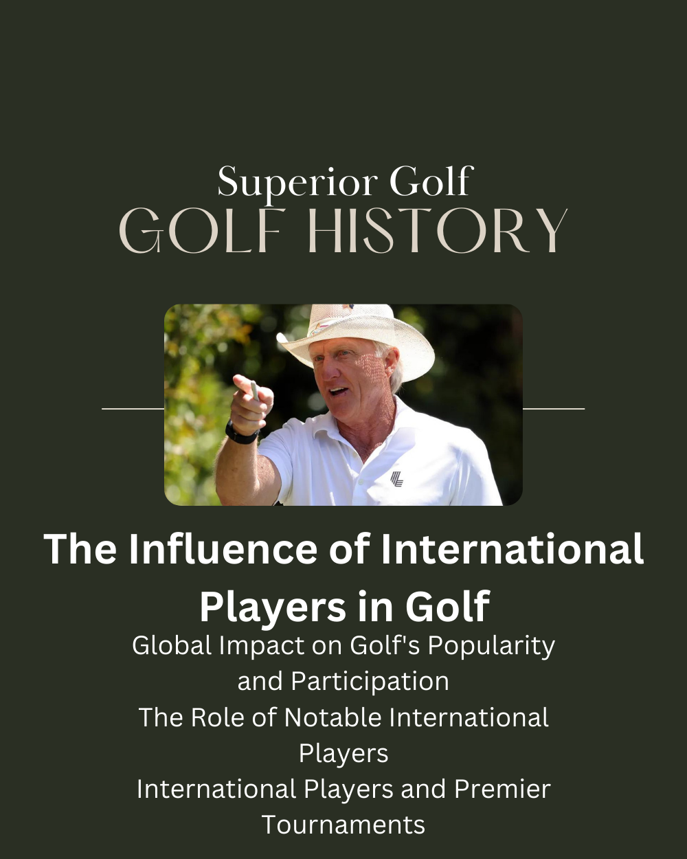 The Influence of International Players in Golf