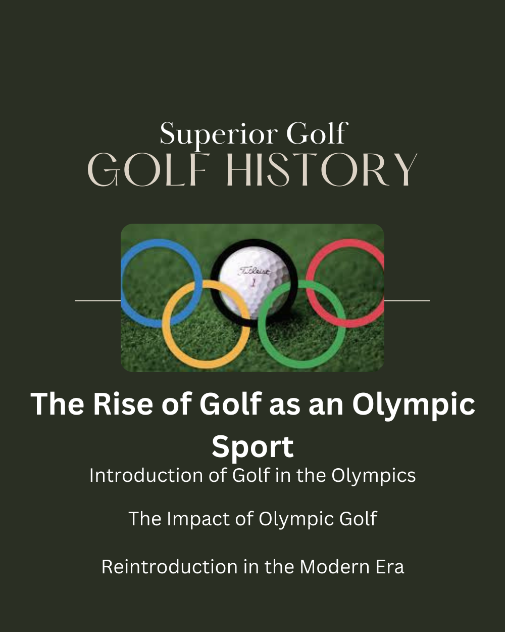 The Rise of Golf as an Olympic Sport